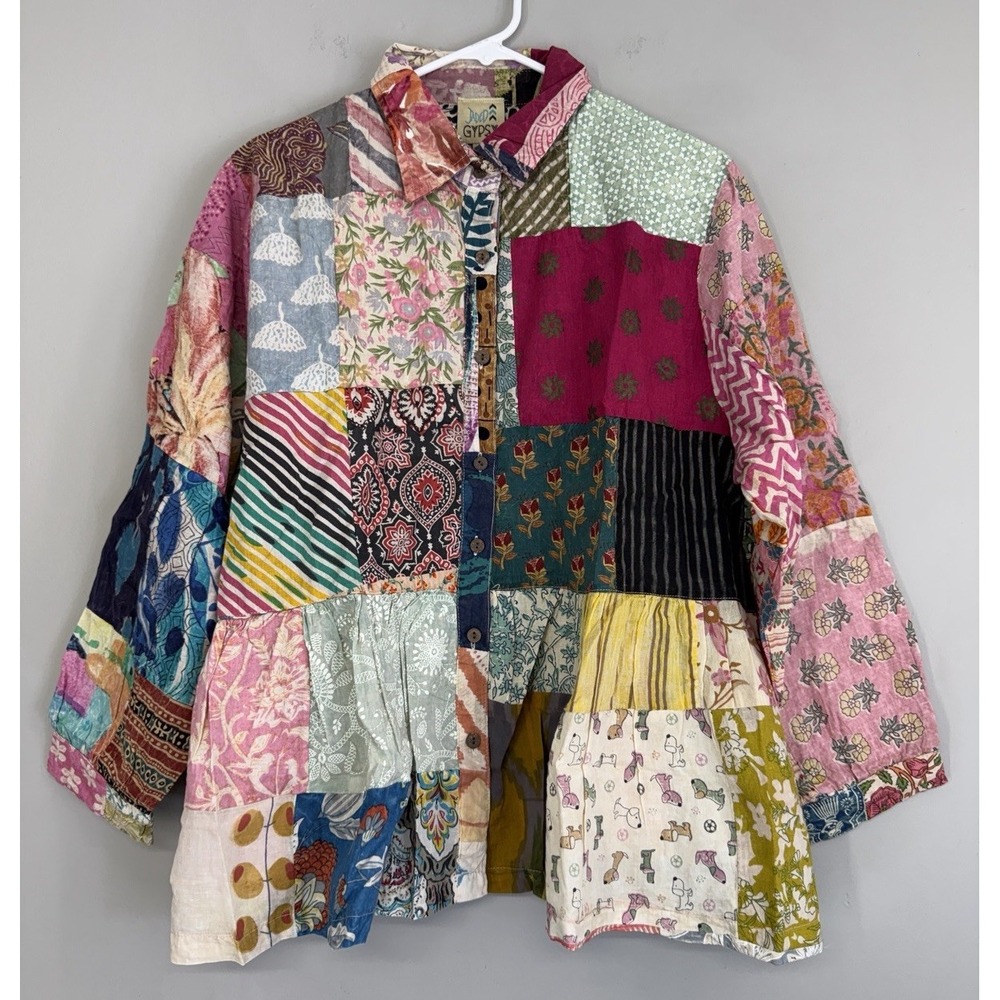 Jaded Gypsy Patchwork Sunrise Jacket Top OS One Size NWT